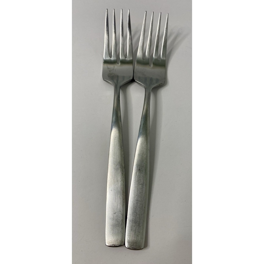 Belgrove Salad Fork Yamasaki Satin Stainless Flatware Lot Of 2